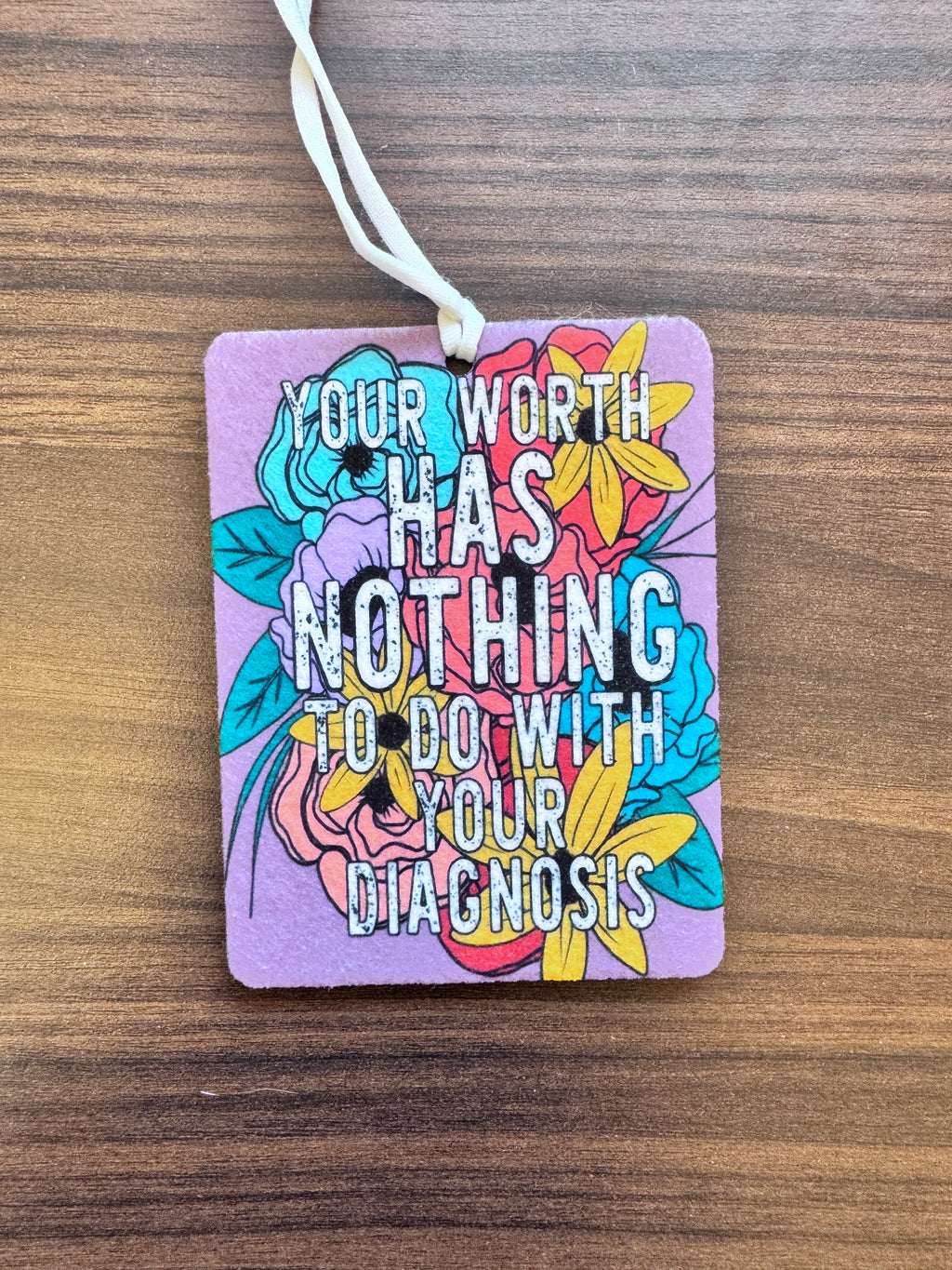 Your Worth ≠ Your Diagnosis Air Freshener – F*ck Stigma 🧠