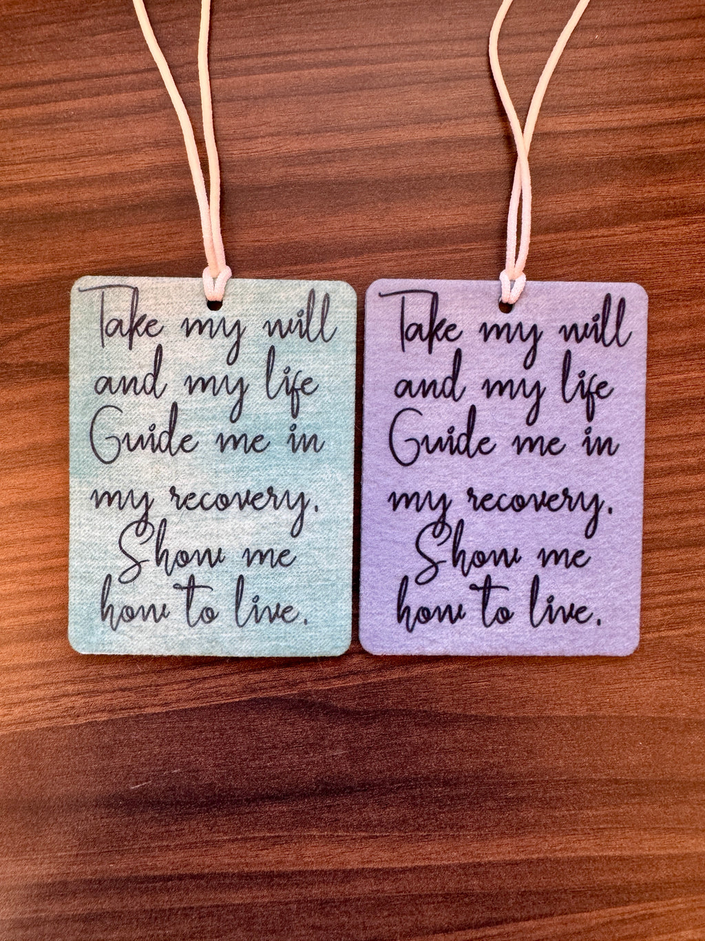 3rd step prayer car air freshener