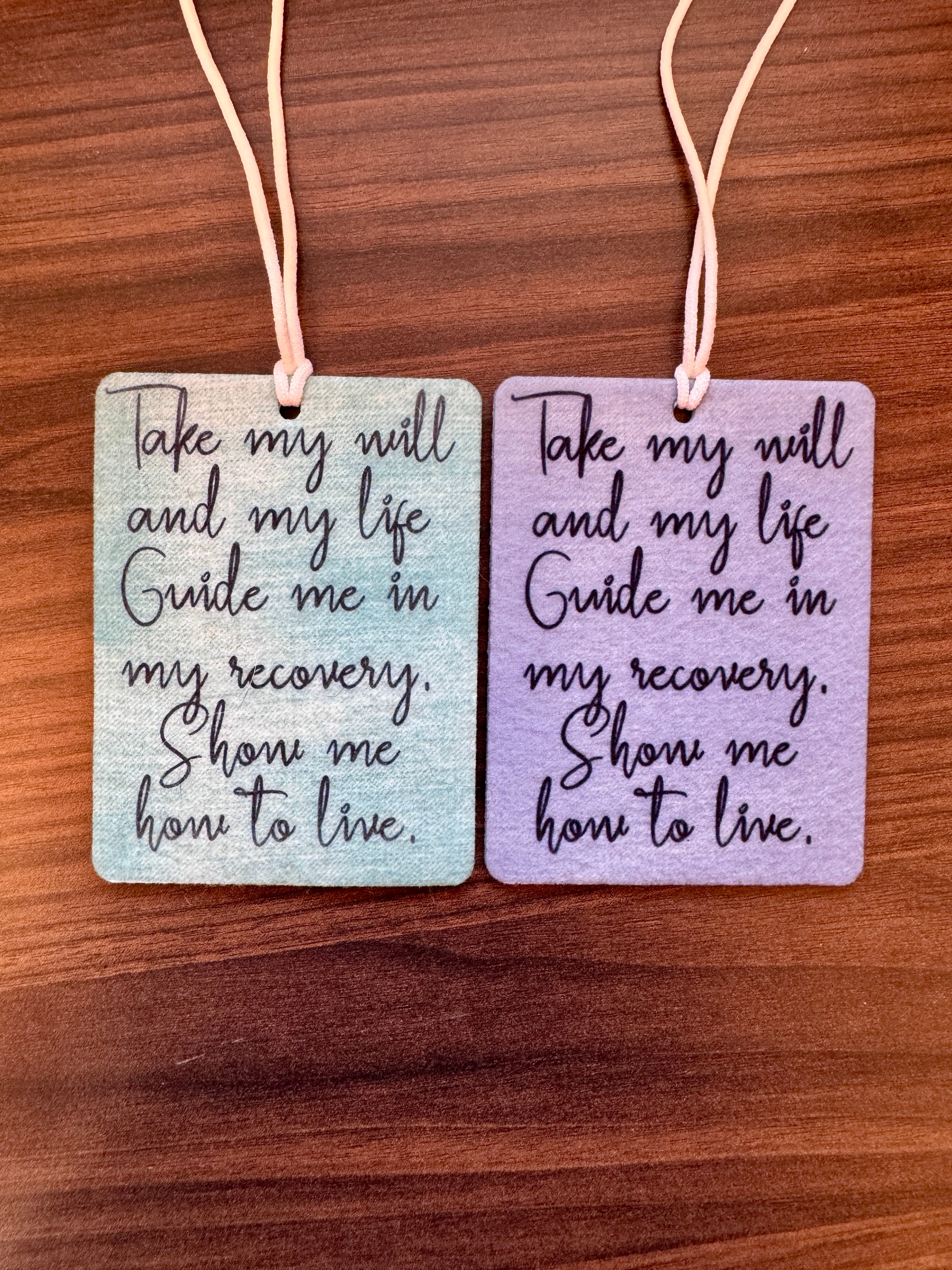 3rd step prayer car air freshener