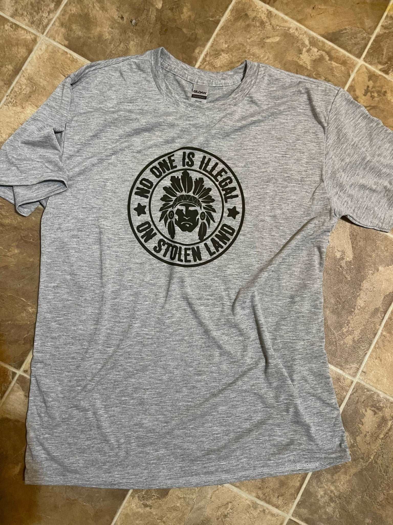 MMIW stolen land shirt native