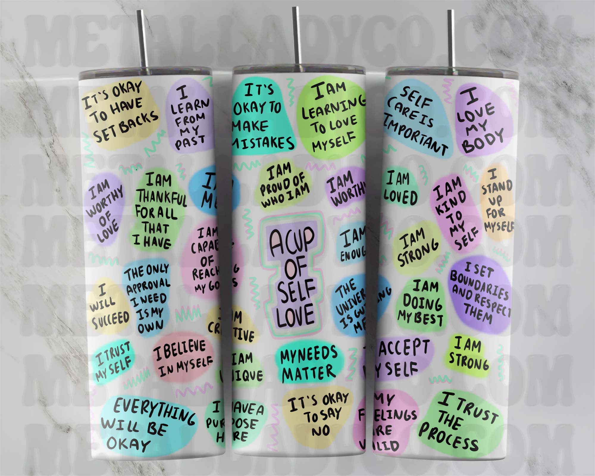 Cup of Self Love - Affirmation Tumbler