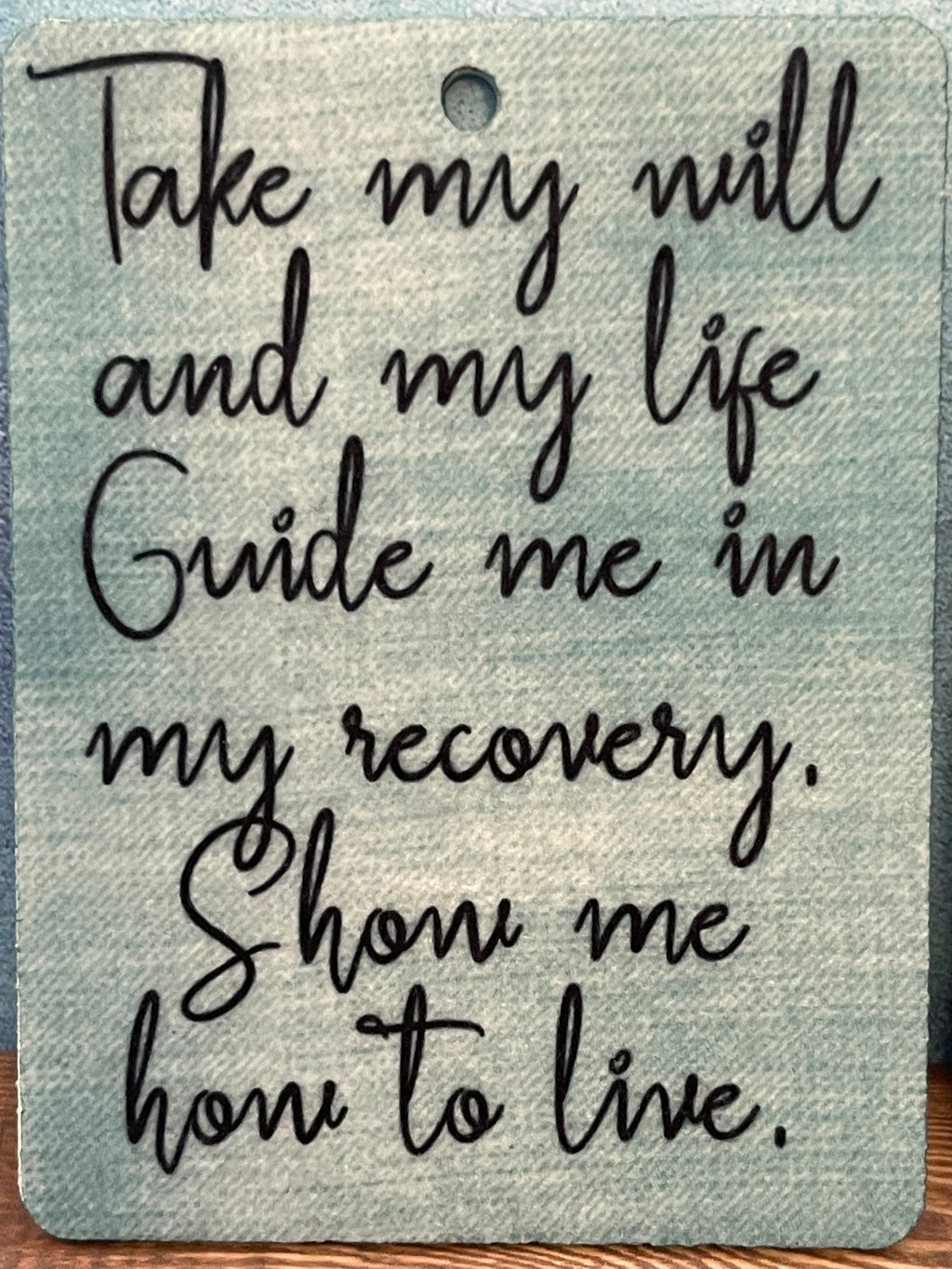 3rd step prayer car air freshener